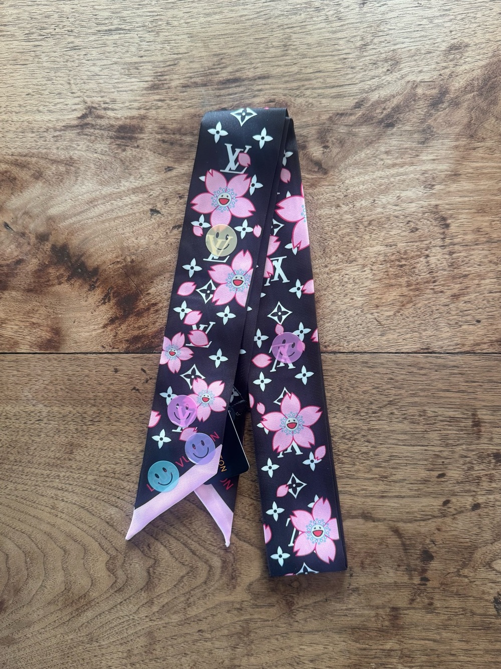 Fashion Cherry Blossom Twilly Bandeau Scarf